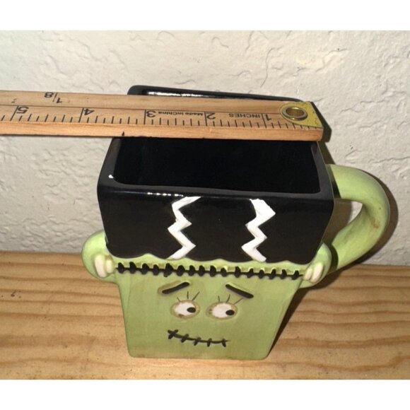 Frankenstein Square Ceramic Mug By Kim Sharp - Picture 3 of 6